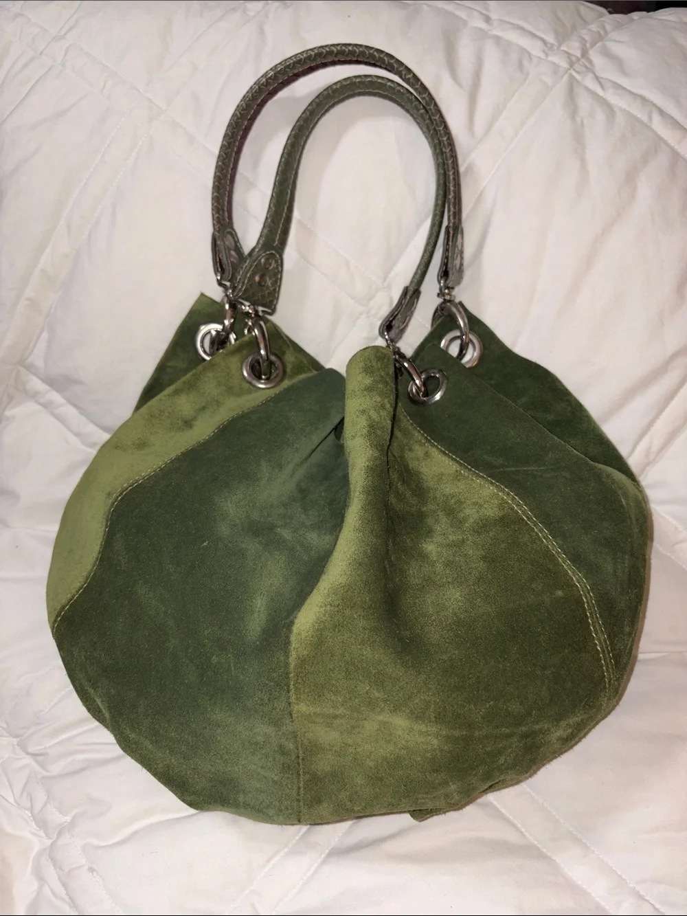 HTF Carla Danelli suede hobo Bag